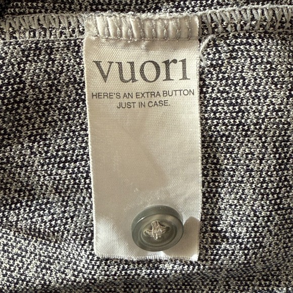 Vuori Ace Gray Heathered Knit Short Sleeve Pocket Polo Shirt - Picture 5 of 5